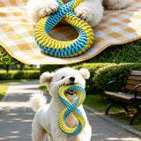 Knotted Polyester Rope Tug Toy for Dogs