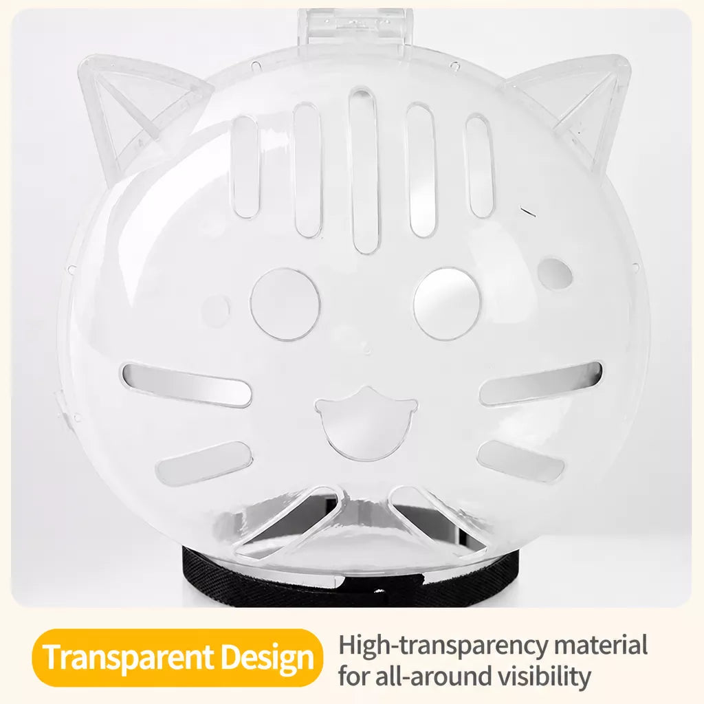 Clear Plastic Pet Recovery Cone for Cats