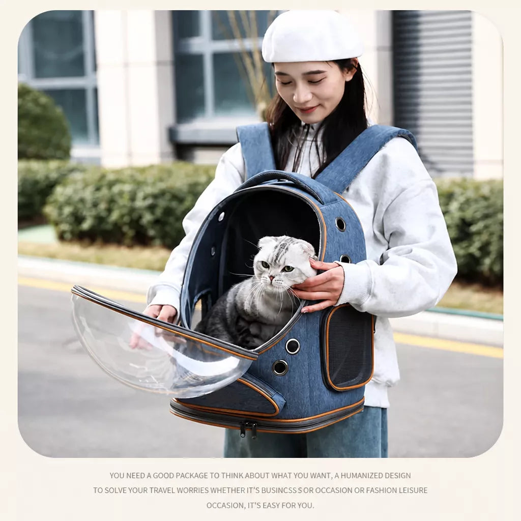 Pet Carrier Backpack with Panoramic Window
