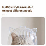 Plastic Recovery Cone for Cats During Grooming and Care