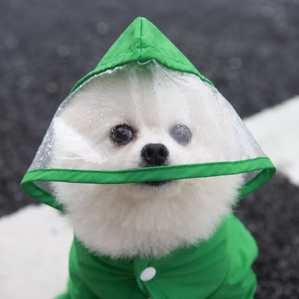 Four-Leg Waterproof Raincoat for Small Dogs