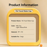 Portable Dog Water Bottle with Built-In Drinking Cup for Walks