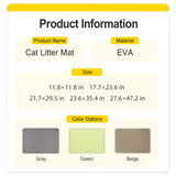 Double-Layer Cat Litter Mat with Cut-to-Fit Design