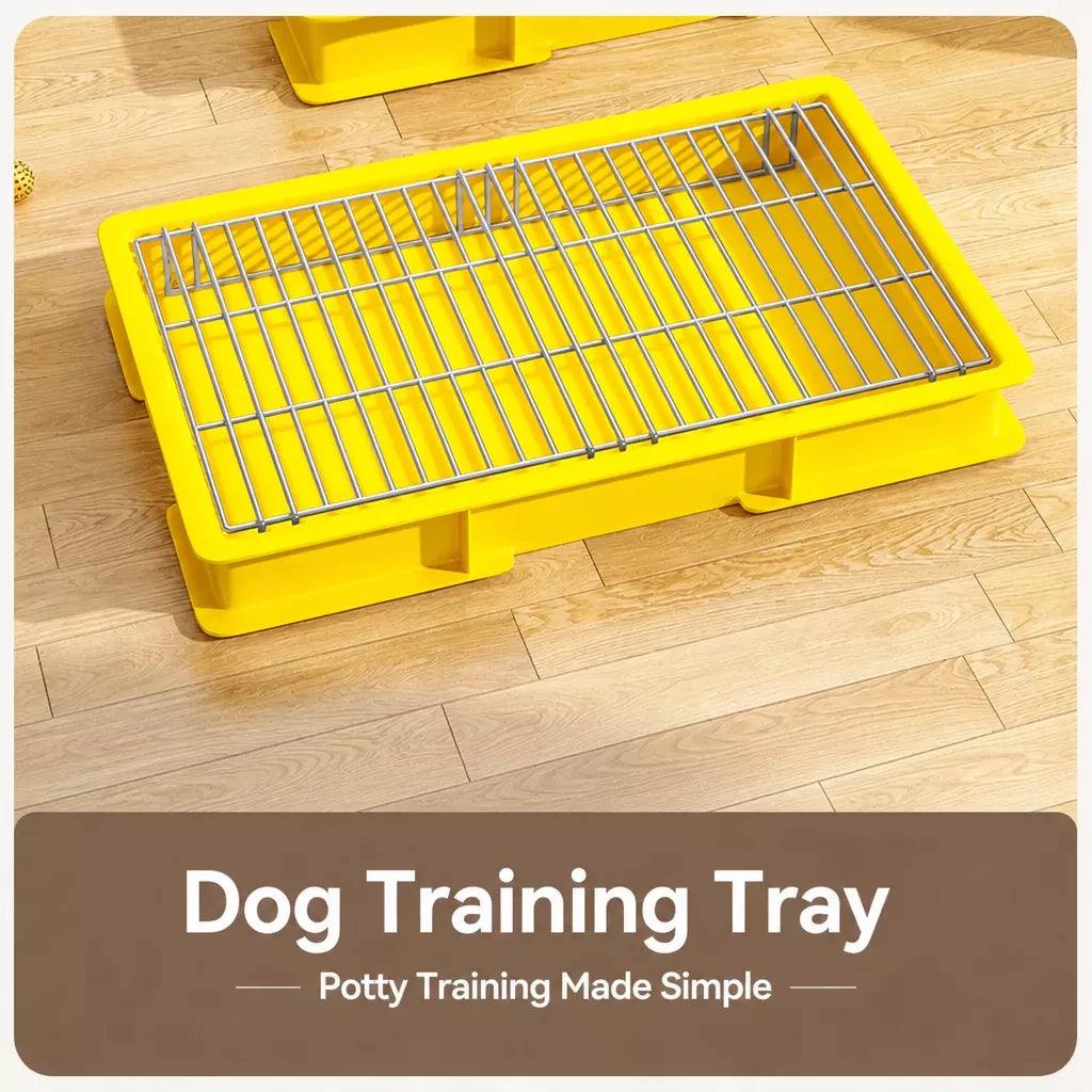 Plastic Dog Potty Tray with Grid Insert