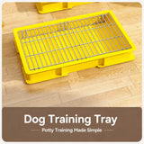 Plastic Dog Potty Tray with Grid Insert