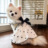 Lightweight Cotton Pet Dress for Small Dogs and Cats