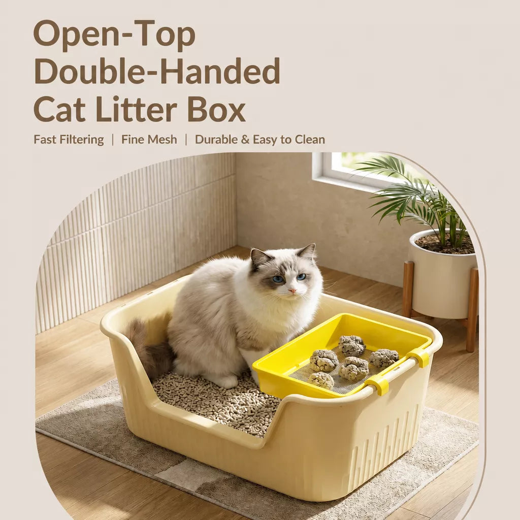 Cat Litter Sifting Screen and Scoop