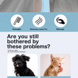 Double-Sided Dematting & Deshedding Brush for Dogs and Cats