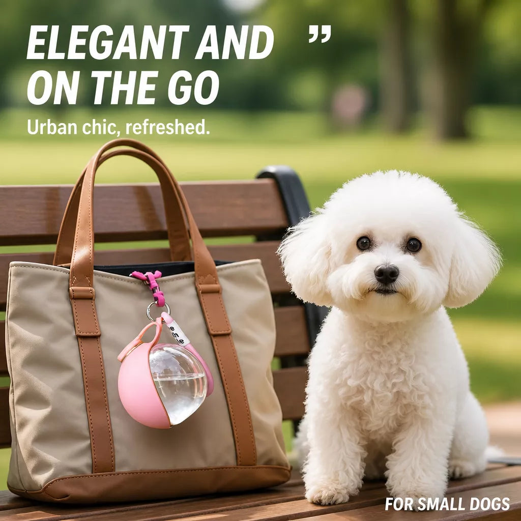 Portable Foldable Dog Water Bottle for Walks and Travel