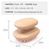 Pet Bath & Grooming Brush for Dogs and Cats