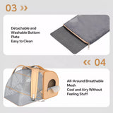 Expandable Pet Carrier Backpack for Pets Up to 16 lb