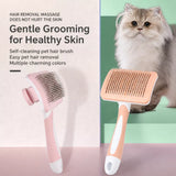 Self-Cleaning Deshedding Brush for Dogs & Cats