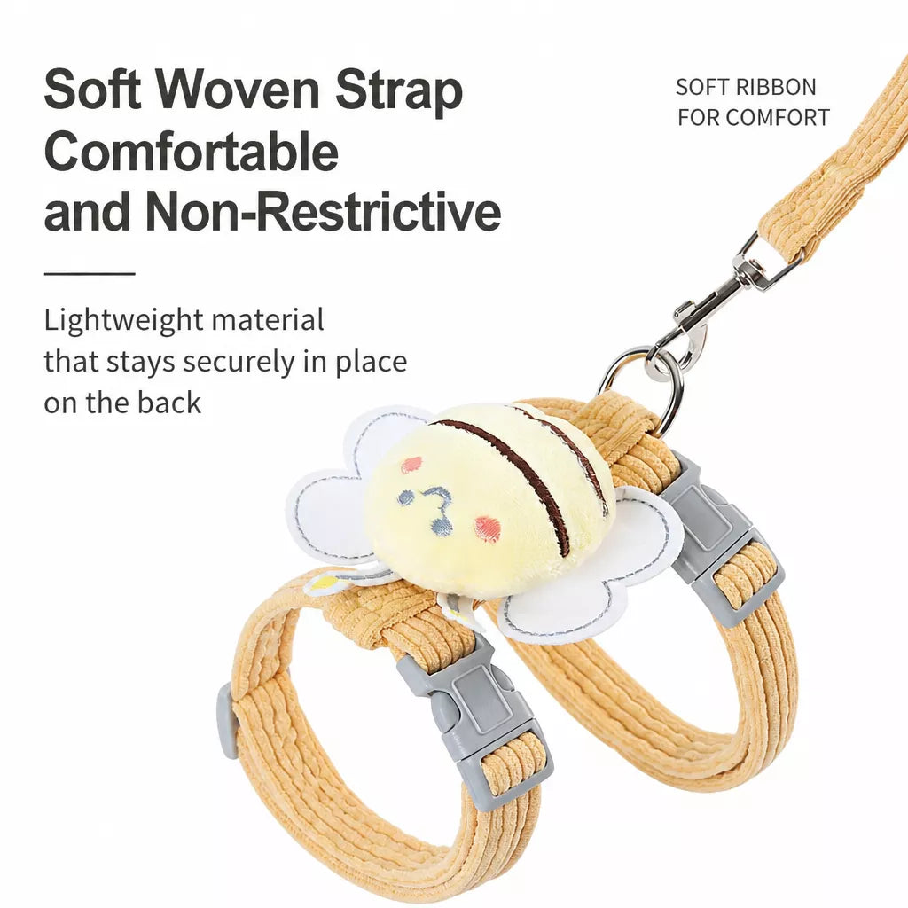 Adjustable Pet Harness and Leash Set for Cats and Small Dogs