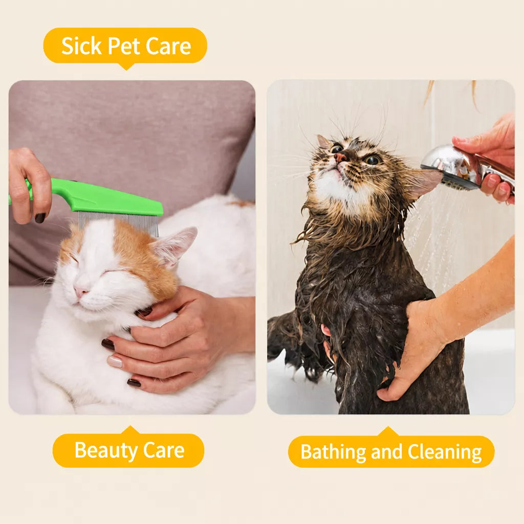 Plastic Recovery Cone for Cats During Grooming and Care