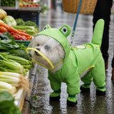 Frog-Style Full-Coverage Raincoat for Small Dogs