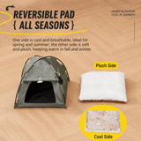 Semi-Enclosed Pet Tent Bed with Window for Small Dogs and Cats