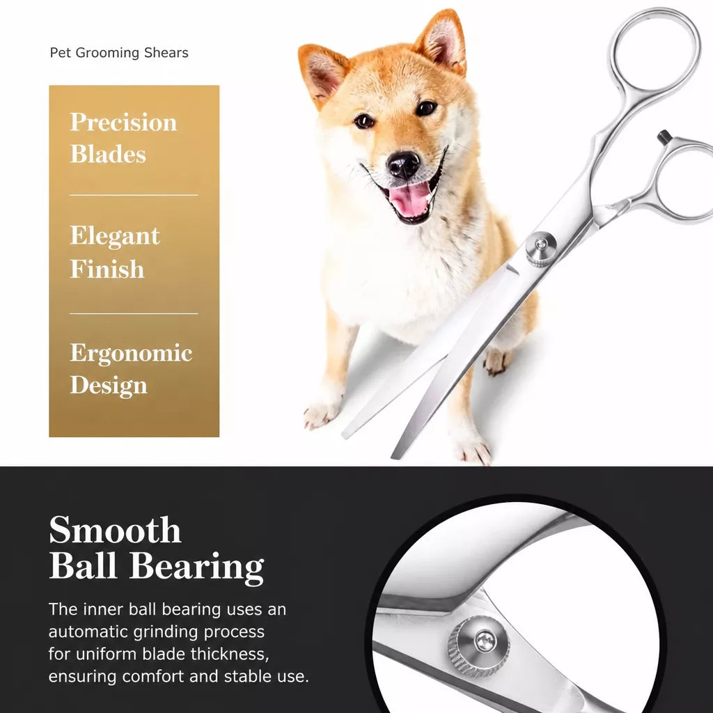 7-Inch Stainless Steel Pet Grooming Shears