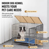 Stainless Steel Dog Crate with Tray