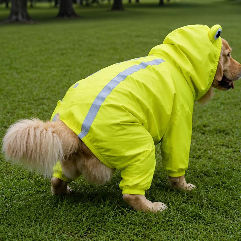 Waterproof Dog Raincoat for Golden Retrievers and Labradors