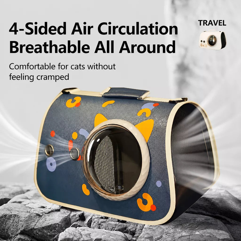 Capsule Pet Carrier Backpack for Cats and Small Dogs Up to 16 lb