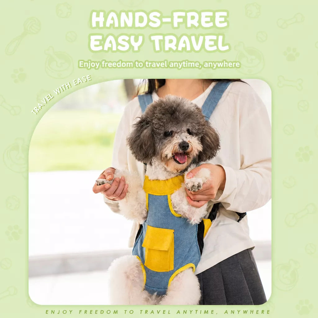 Front-Carrying Pet Backpack Carrier for Small Dogs & Cats