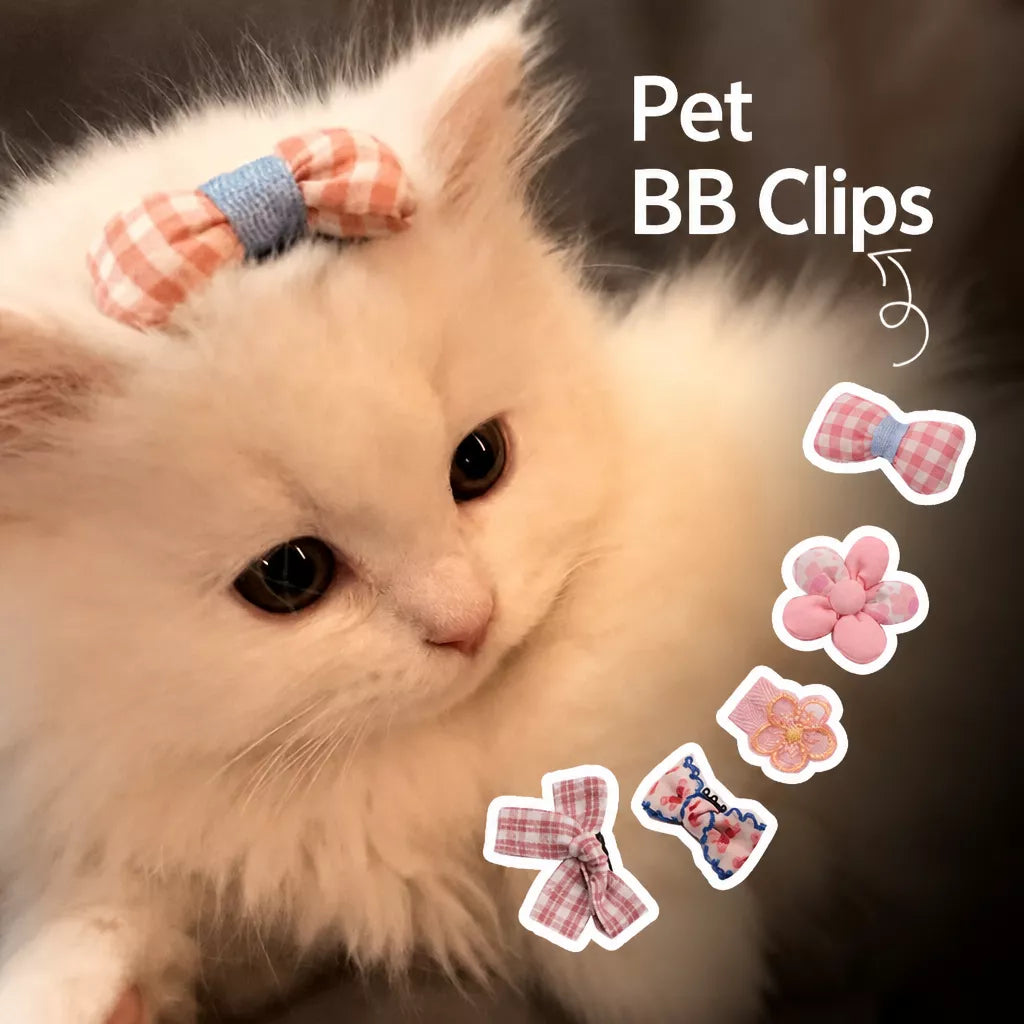 Bow Hair Clips for Cats and Small Dogs