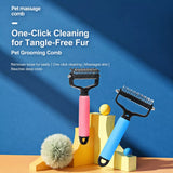 Pet Detangling and Deshedding Comb for Dogs and Cats