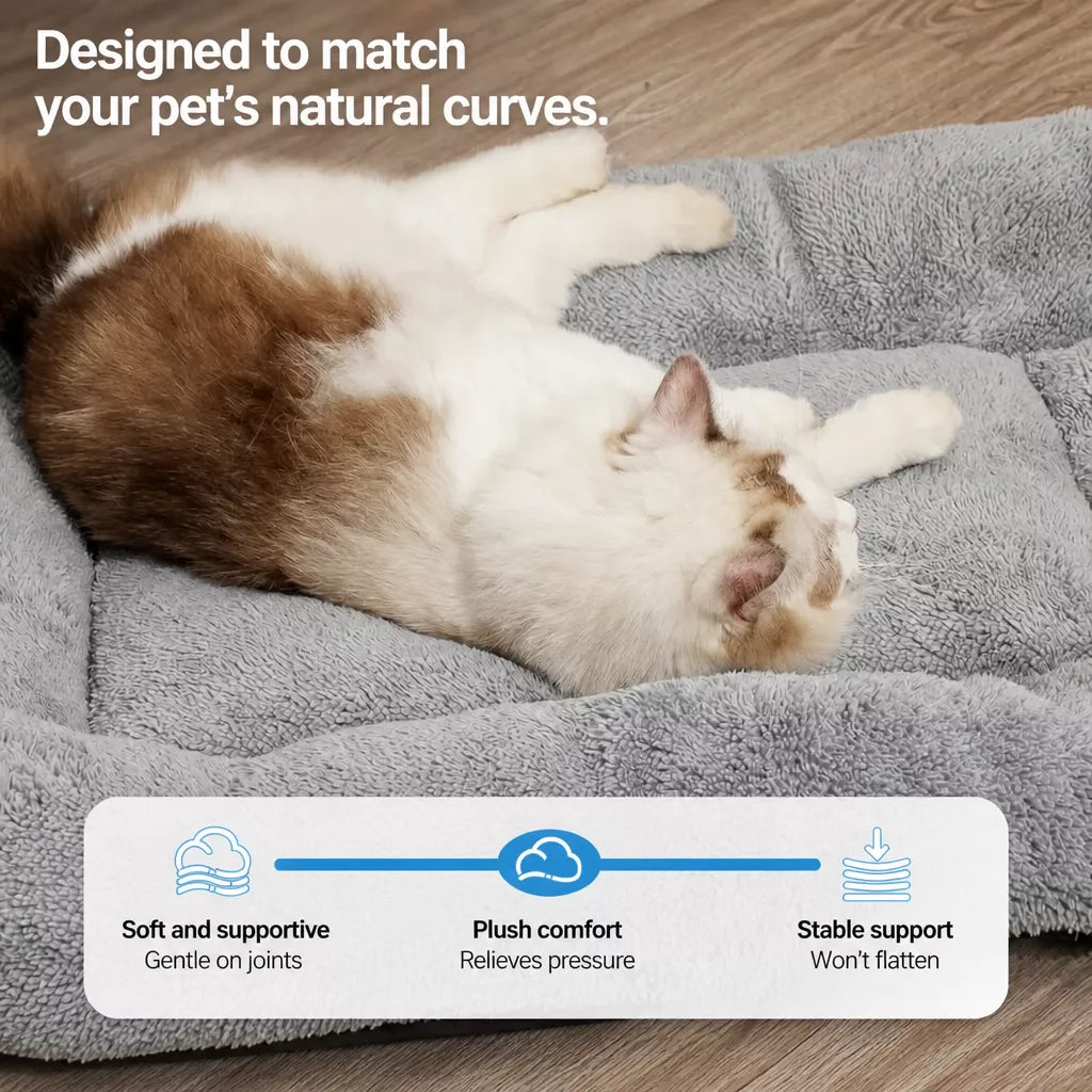 Gray Techno-Fabric Bed for Dogs & Cats