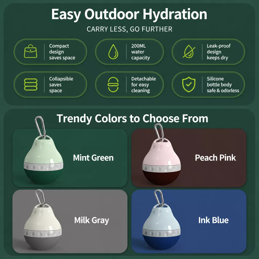 Portable Pet Water Bottle with Drinking Cup