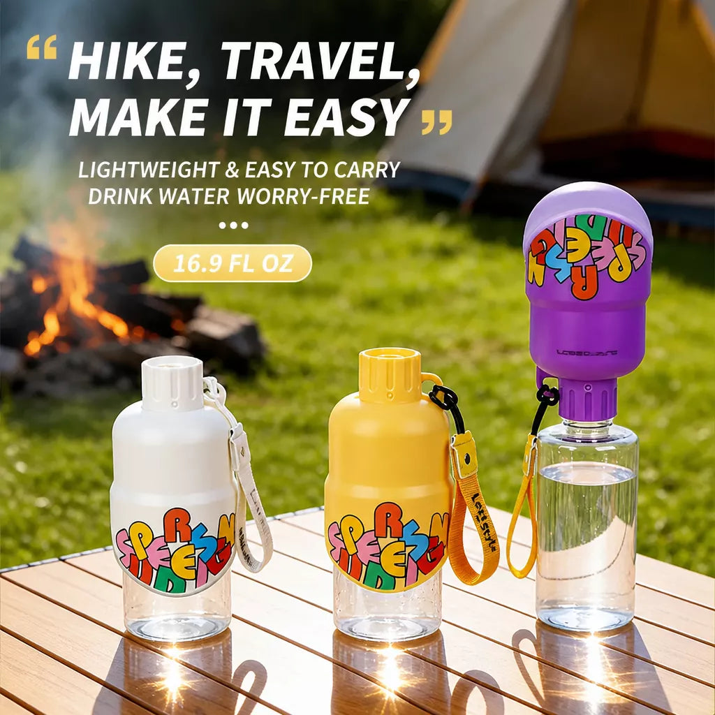 Portable Foldable Dog Water Bottle for Walks and Travel