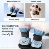 Nylon Dog Boots for Small Dogs – Soft Sole, Stay-On Design