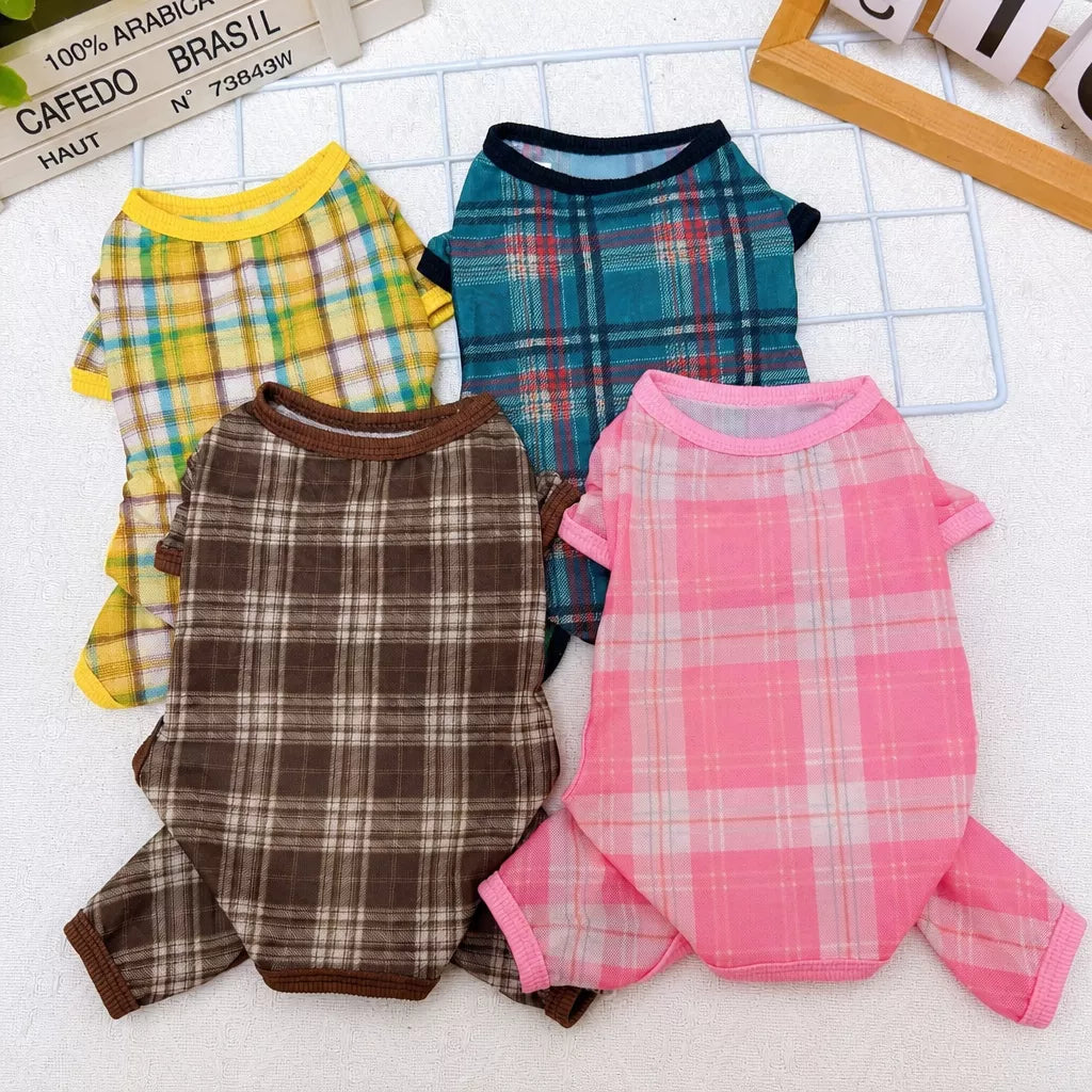 Striped Mesh Four-Leg Summer Shirt for Dogs