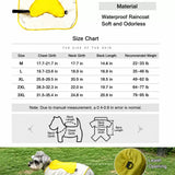 Dog Raincoat Cape for Small to Medium Dogs
