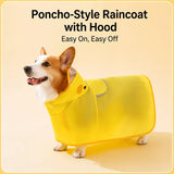 Dog Raincoat with Belly Coverage for Small to Medium Dogs