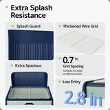 Plastic Dog Potty Tray with Wall Options and Pull-Out Drawer