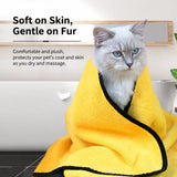 Quick-Dry Polyester Pet Bath Towel for Dogs & Cats