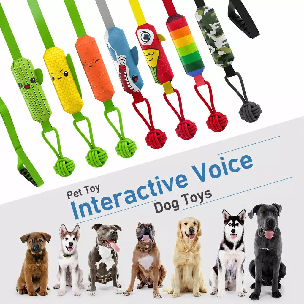 Interactive Dog Toys for Tug-of-War and Solo Play