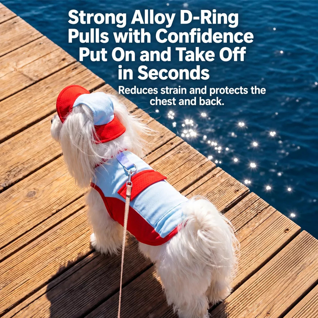 Lightweight Polyester Summer Vest for Small Dogs