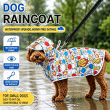 Waterproof Reflective Dog Raincoat for Small to Medium Dogs
