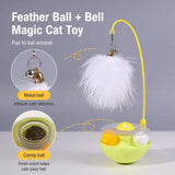 Wobble Cat Toy with Feather Accessory