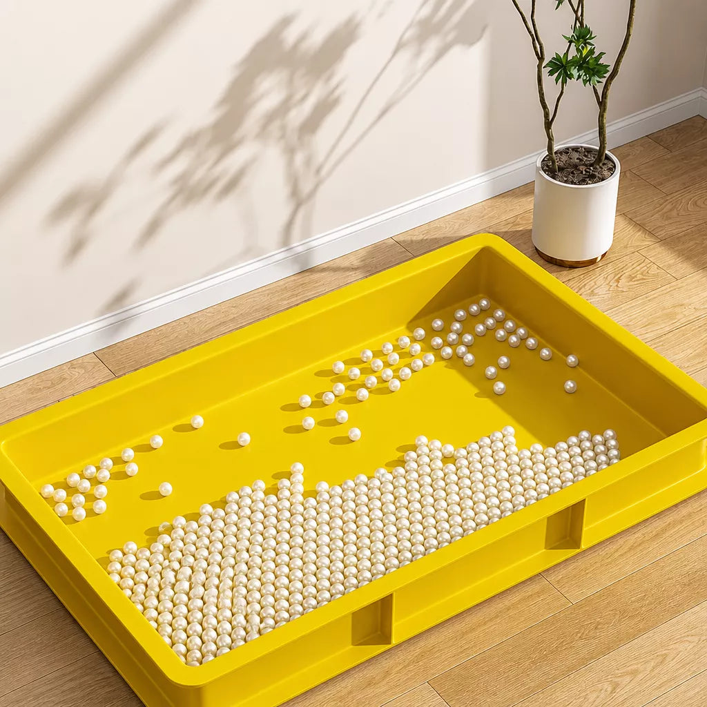 Plastic Dog Potty Tray with Grid Insert