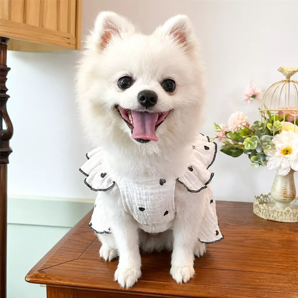 Lightweight Cotton Pet Dress for Small Dogs and Cats