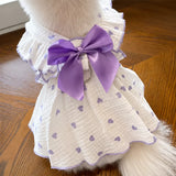 Lightweight Cotton Pet Dress for Small Dogs and Cats