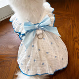 Lightweight Cotton Pet Dress for Small Dogs and Cats
