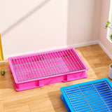 Plastic Dog Potty Tray with Grid Insert