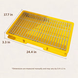 Plastic Dog Potty Tray with Grid Insert