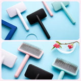 Long-Pin Pet Grooming Comb for Cats, Dogs & Rabbits