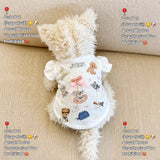 Bow Tie Flutter-Sleeve Pet Vest