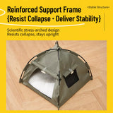 Semi-Enclosed Pet Tent Bed with Window for Small Dogs and Cats