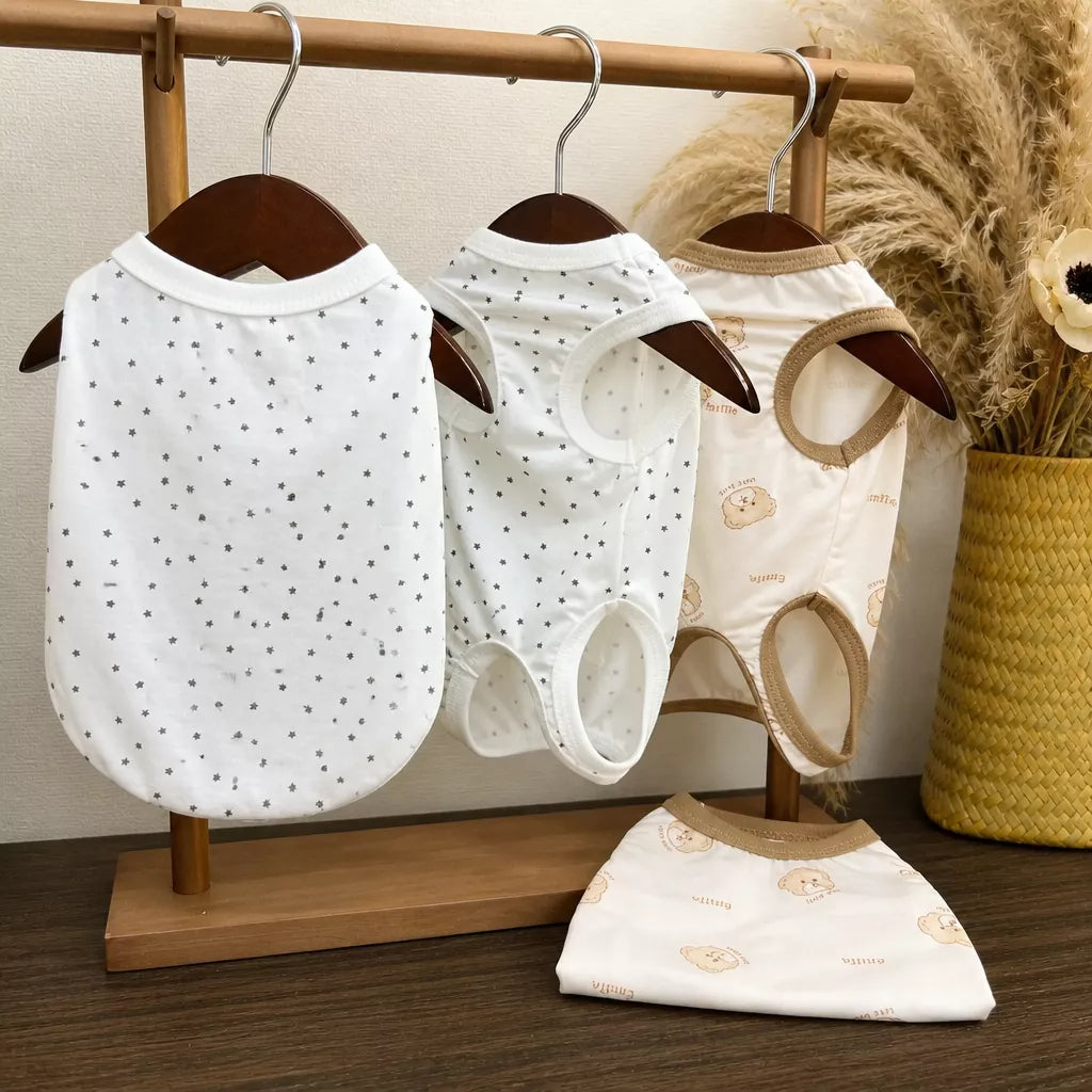 Lightweight Star Print Pet Vest for Small Dogs and Cats